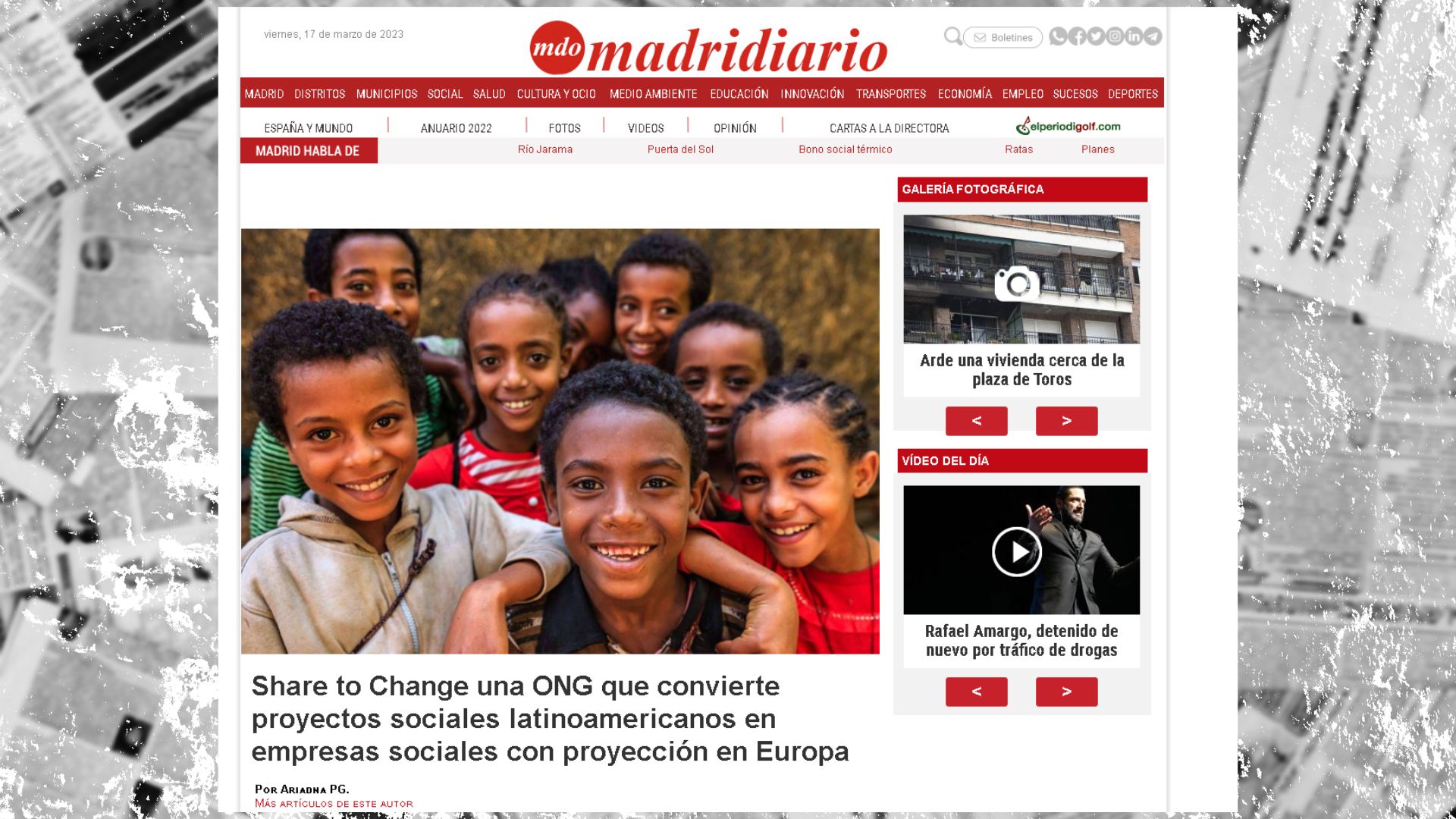 Lee más sobre el artículo Madridiario destaca en España nuestro trabajo en Latinoamérica